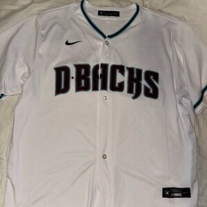 Nike White D-Backs Fan Jersey